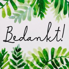Bedankje in Heilige Mis